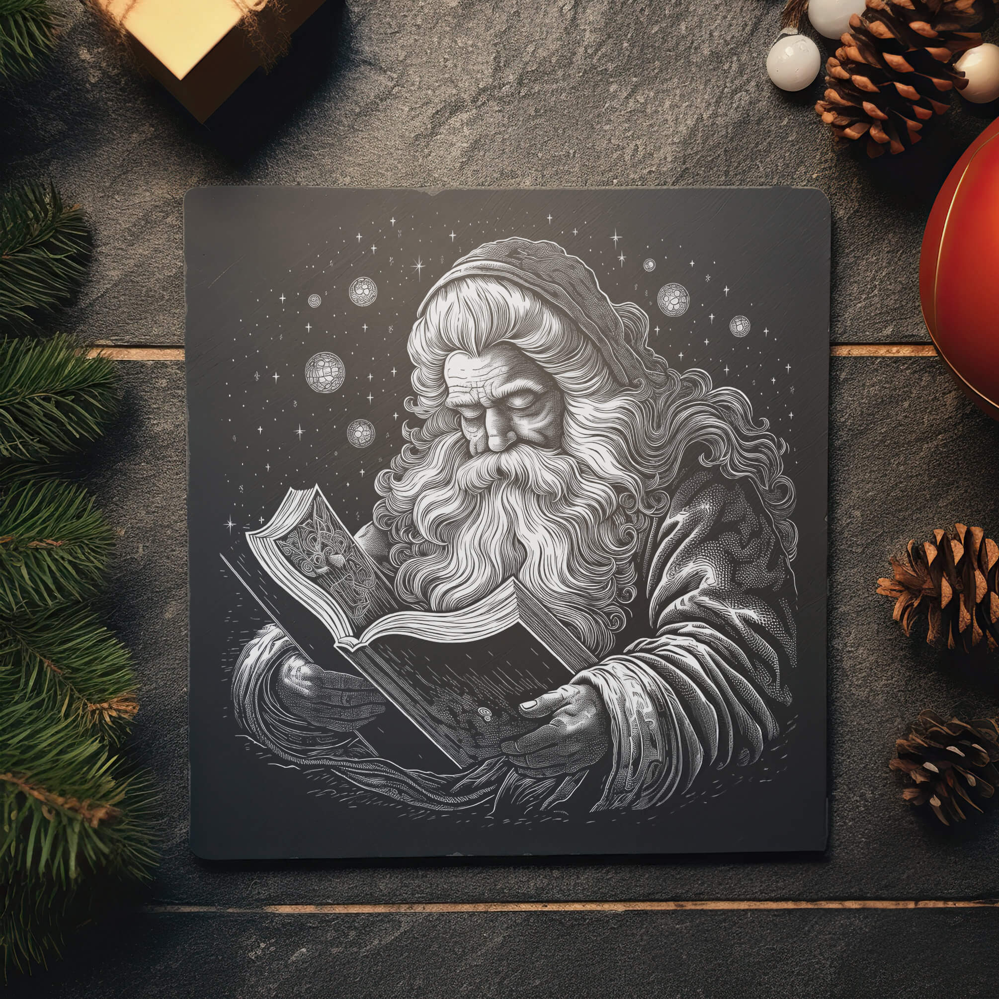 Slate - Reading Santa Claus